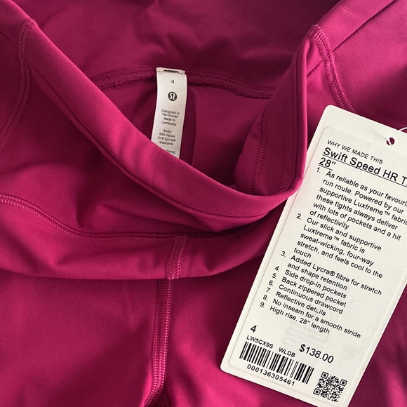 Lululemon “Swift Speed” HR Tight 28” - Picture 2 of 6